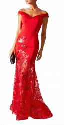 Red Bardot Evening Gown SALE